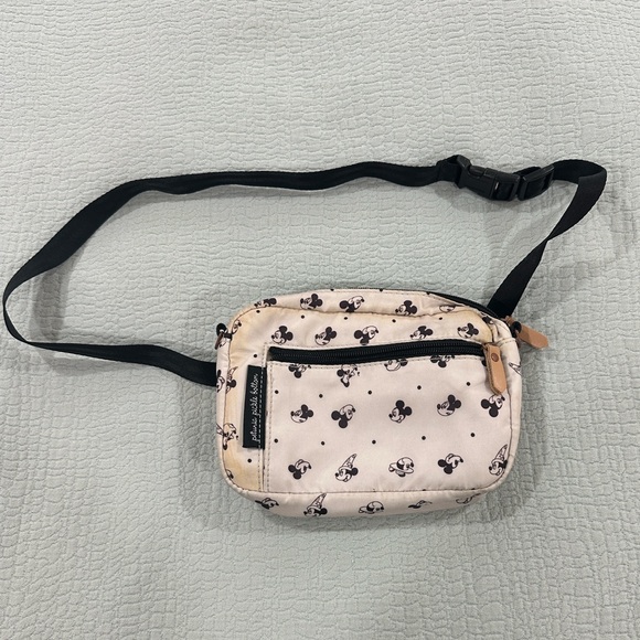 Petunia Pickle Bottom Handbags - Petunia Pickle Bottom Cream and Black Fanny Pack/Crossbody Bag